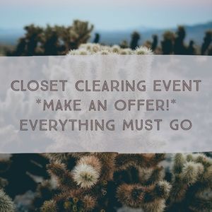 CLOSET CLEARING EVENT